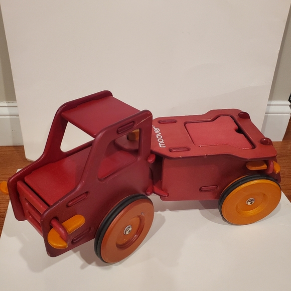 Moover Wood Ride-On Red Truck
